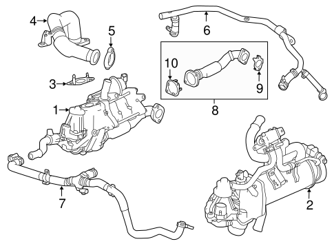 Egr Soğutucu Hortumu-Lr062613-Lr081465-/Range Rover Sport