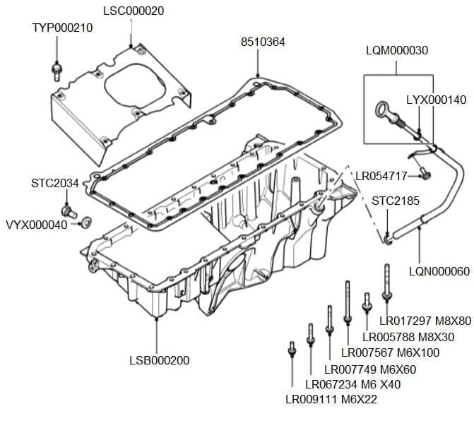 Yağ Çubuğu-Lqm000030-3.0/Range Rover New 2