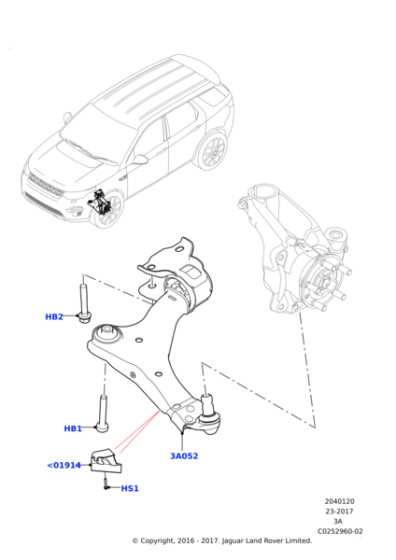 Salıncak Komple Alt Sağ-Lr117140 D-Lr060046-Lr096363-Lr086107-Lr101811-Lr110277-Lr110312-Lr115121-Lr126118-J9C19215-J9C21092-J9C19214-J9C15469 (Jaguar)-/Range Rover Evoque-Discovery Sport