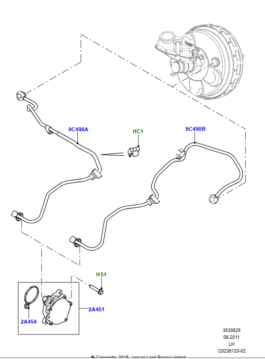Vakum Hortumu-Lr045438-Lr024504-Lr035412-Lr175602-/Range Rover Evoque