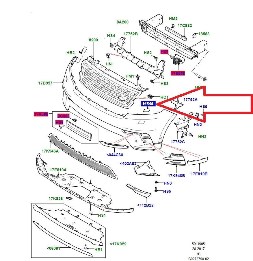Far Yıkama Fıskiyesi Jeti Kapağı Sağ-Lr093499 R-/Range Rover Range Rover Velar