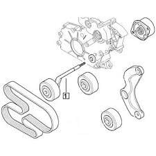 Tansioner (ALTERNATÖR KAYIŞ) ( TEK BİLYA )-PQR000080 T-PQG100330L-F.LAND 1