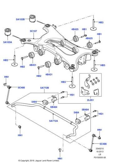 Viraj Askı Rotu Arka ( R-L )-Lr002876 B.-/Freelander 2