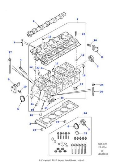 Silindir Kapak Contası ( 2 Delik )-Lvb000240 C-Td5/Discovery 2