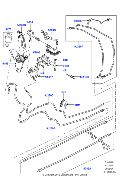 Yakıt Filtresi-Wjı500030 E-3.6/Range Rover New 2