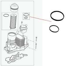 Yağ Filtre Adaptör Oring Seti-Lr002342 E-3.6/Range Rover New 2