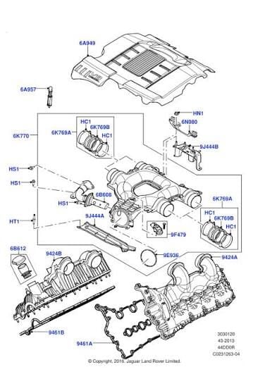 Emme Manifold Komple Sol-Lr034993 B-Lr022743-4.4 Dizel/Range Rover New 2