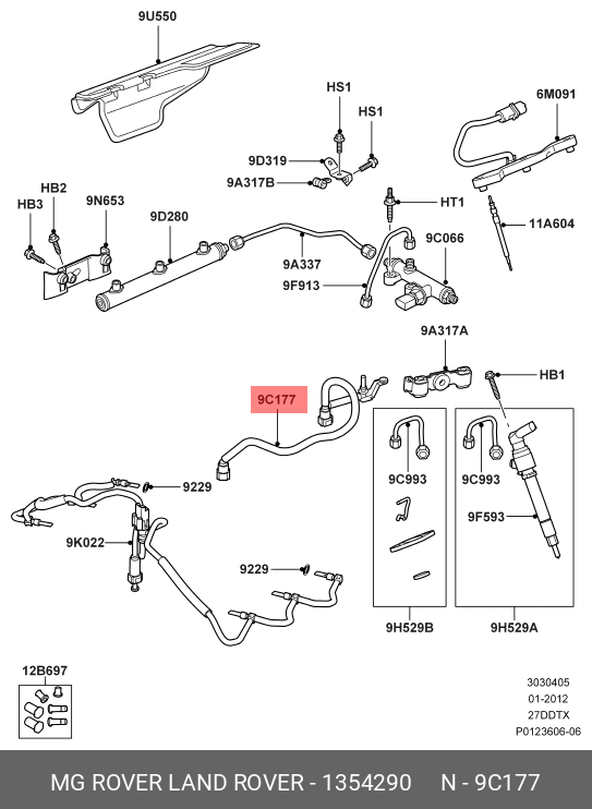 Mazot Borusu ( Euro2 ) -1354290-Jde3945 (Jaguar)-2.7/Range Rover Sport