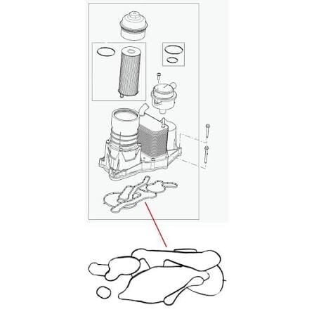 Motor Yağ Soğutucu Contası-Lr002340 A-3.6/Range Rover New 2