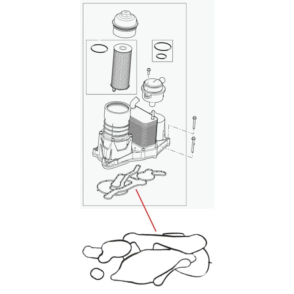 Motor Yağ Soğutucu Contası-Lr002340 E-3.6/Range Rover New 2