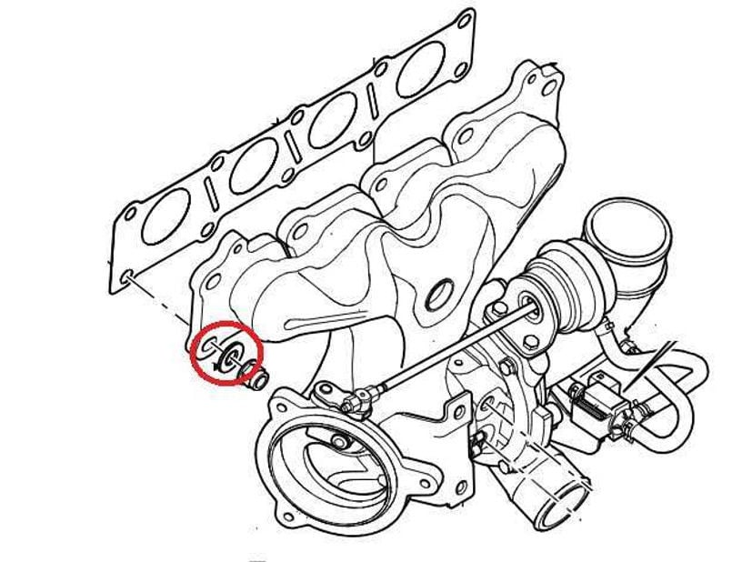 Manifold Saplaması Pulu-Lr028235-2.0 Benzinli/Range Rover Evoque