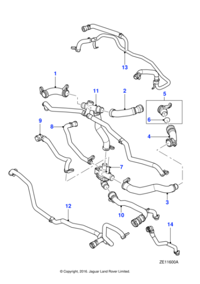 Termostat Komple-C2Z11669-/Jaguar