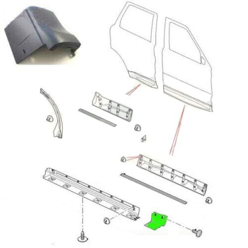 Çamurluk Kaplaması Ön Sağ-Dgp000241Pcl R-/Range Rover Sport