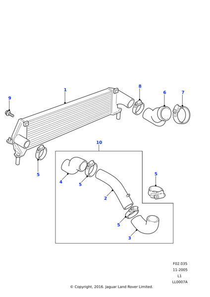 İntercool Hortumu Sağ-Esr4640 İ-Td5/Discovery 2