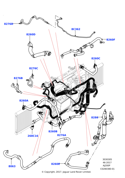 Rezarvuar Hortumu-Lr100554-/Range Rover Sport-Range Rover New