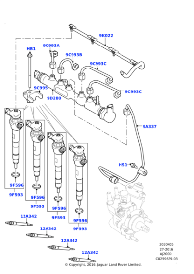 Isıtma Bujisi-Lr116117 E-Lr073727-Lr128419-Aj813348 (Jaguar)-Jde40275-Jde40600 (Jaguar)-2.0 Dizel/Discovery Sport-Range Rover Range Rover Velar