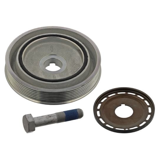 Krank Kasnağı ( Kapak+Civata)-Lr000652 F-Lr006672-Lr010244-Lr010252-Lr013188-2.2/Freelander 2