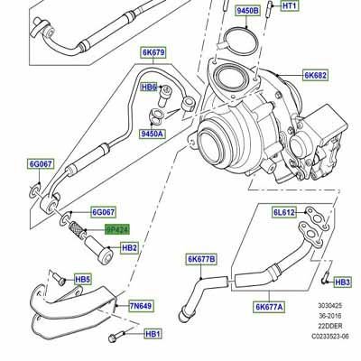 Turbo Yağ Süzgeci-Lr016682-C2S38322 (Jaguar)-2.2/Freelander 2