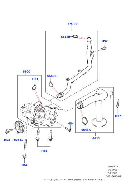 Yağ Pompası Komple-Lr098386 E-Lr061968-Aj813913 (Jaguar)-/Range Rover New