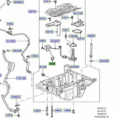 Yağ Seviye Sensör Tesisatı Contası-Lr096214-4.4/Range Rover New 2