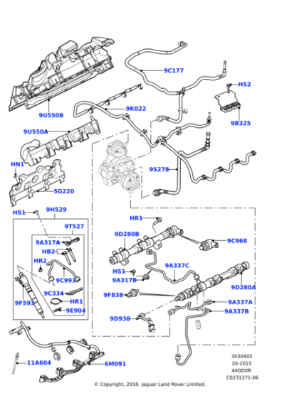 Enjektör Oringi-Lr022992-4.4 Dizel/Range Rover New 2