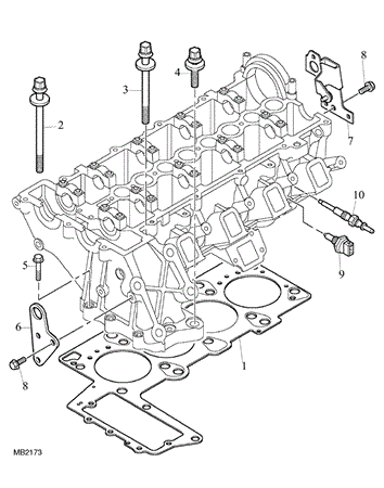 Silindir Kapak Saplama Seti-Ldn100470 V-Td4/Freelander 1