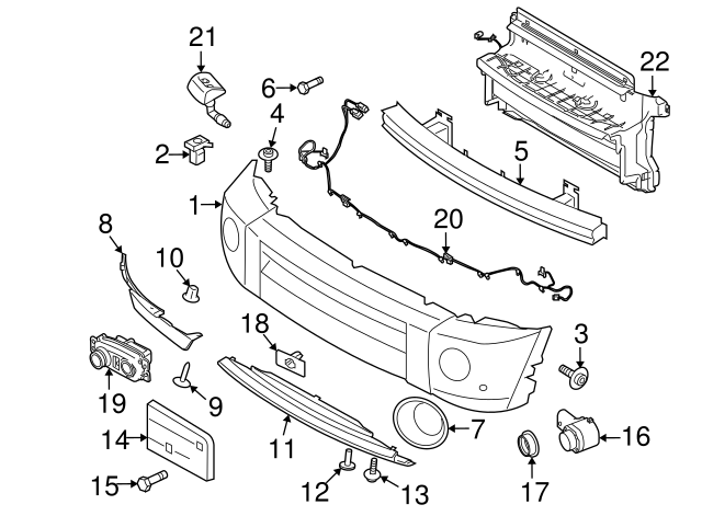 Ön Tampon Komple-Lr013896-Lr064193-/Discovery 4