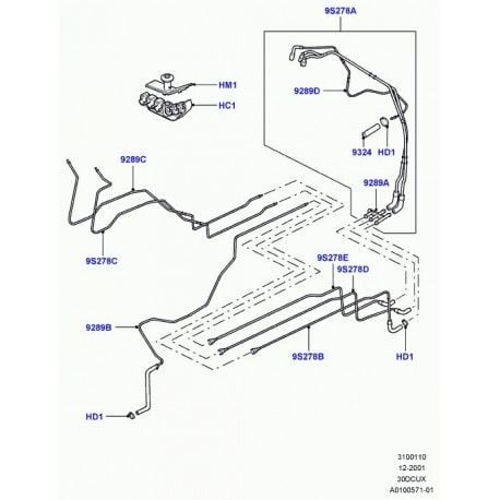 Yakıt Hortumu-Wjp000530-3.0/Range Rover New 2