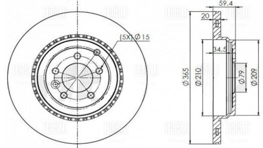 Fren Diski Arka ( Adet )-Lr016192 E-5.0/Range Rover Sport