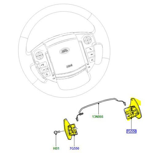 Direksiyon Ayar Kolu Sol-Lr017003-/Range Rover Sport