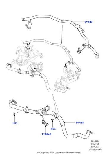 Egr Soğutucu Hortumu-Lr062099 O-/Range Rover New