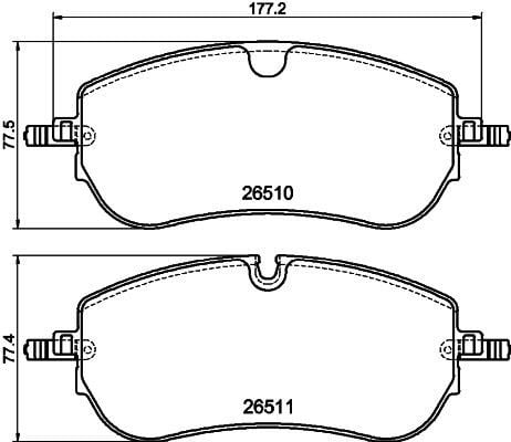 Fren Balatası Ön (Takım)-Lr140696 F-Lr160477-Lr174900-/Range Rover Evoque
