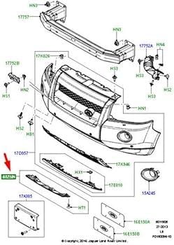 Ön Tampon Alt Kapak (Krom)-Lr002155 R-2.2/Freelander 2