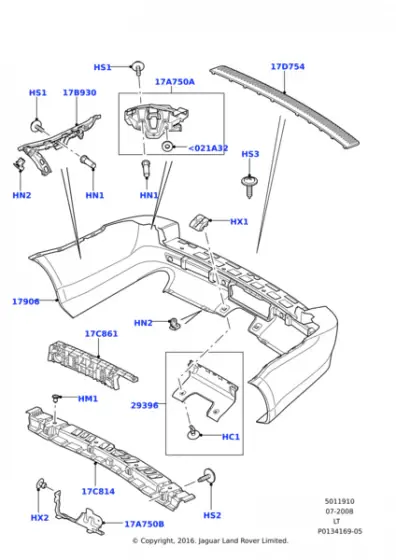 Tampon Braketi Arka Sol-Dxf500031 B-/Range Rover Sport