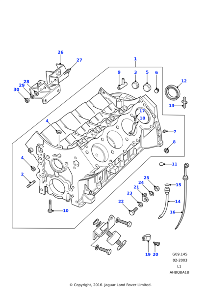 Krank Keçesi Arka-Err2640 B.-4.0 - 4.6/Range Rover New