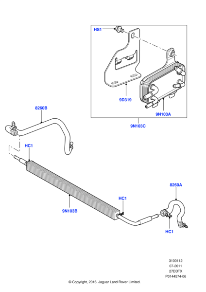 Yakıt Soğutucusu-Pıb500052 E-Lr031827-2.7 - 3.6/Range Rover Sport-Range Rover New 2