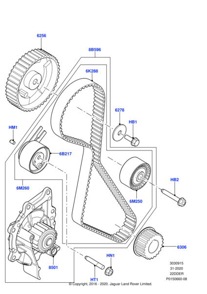 Krank Dişlisi-Lr000665 A-C2S36395 (Jaguar)-2.2/Range Rover Evoque-Freelander 2
