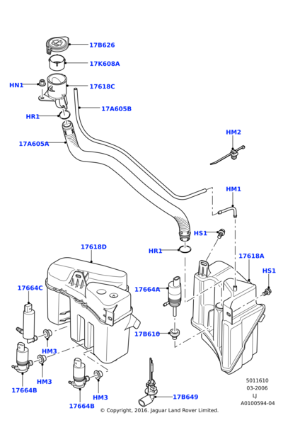 Cam Su Fıskiye Bidonu-Dmb500170 F-Dmb500081-/Range Rover New 2