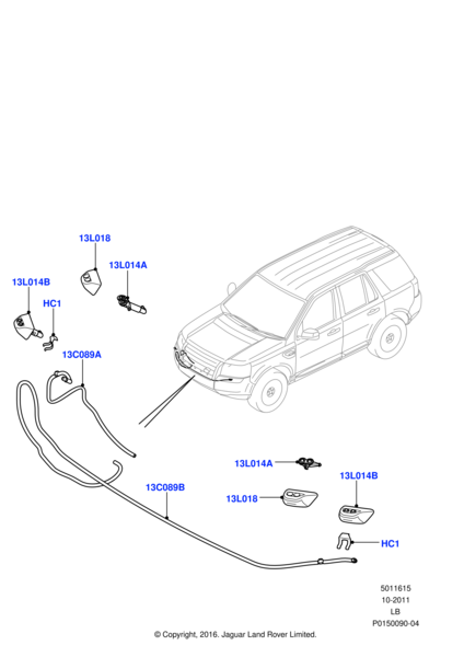 Far Su Fıskiye Jeti Sağ-Lr022473 E-/Freelander 2
