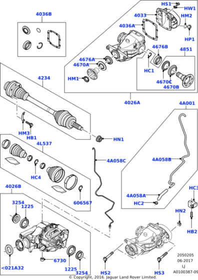 Aks Keçesi Arka Diferansiyel -Tbx000110-Range Rover New 2