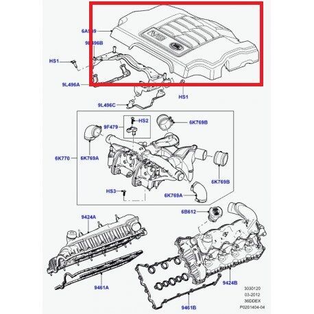 Motor Üst Koruma Kapağı-Lr012682-3.6/Range Rover New 2