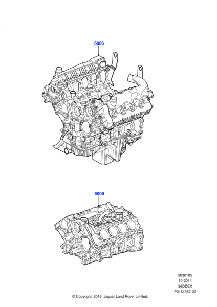 Motor Komple ( ÇIPLAK )-LR003654-LR006675-LR006702-Range Rover Sport