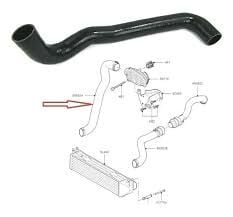 İntercool Hortumu Sağ-Pnh500025 K-2.7/Range Rover Sport-Discovery 3
