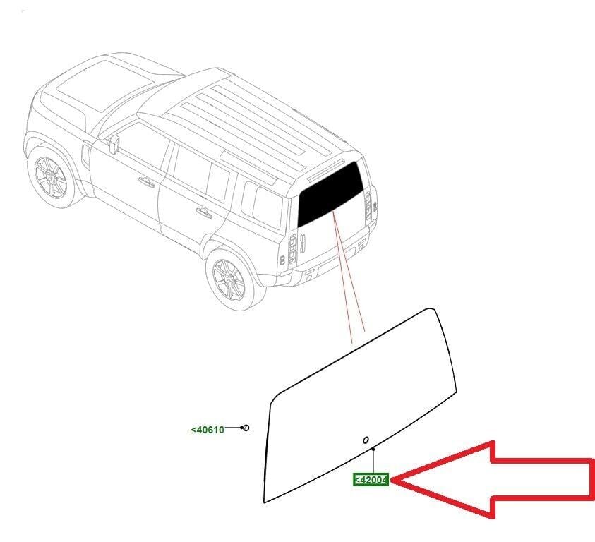 Arka Cam Komple-LR182547-New Defender