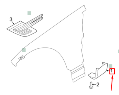 Çamurluk Bakaliti Sol-Lr064267 R-Lr044128-/Range Rover Sport