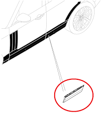 Yan Çıta Sol (Arka Kapı Üzeri Alt)-Lr125983 R-Lr038856-/Range Rover New