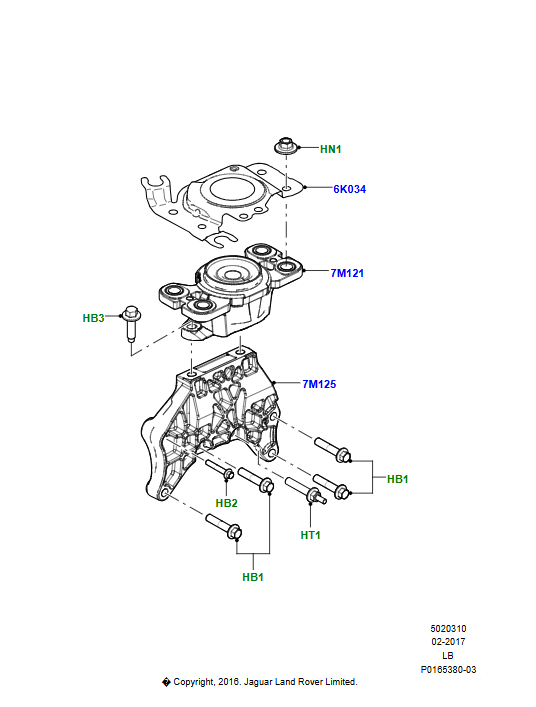 Şansıman Takoz Üst Braket-Lr006741-Lr020623-/Freelander 2