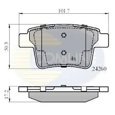 Fren Balatası Arka (Takım)-C2s48024 E-C2s52081- Jaguar