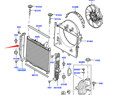Radyatör Bağlantı Braketi Sağ-Lr016182-/Range Rover Sport-Discovery 4