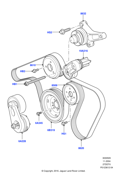Vantilatör Gergi Bilyası Komple-Pqg500250 G.-1342047-2.7/Range Rover Sport